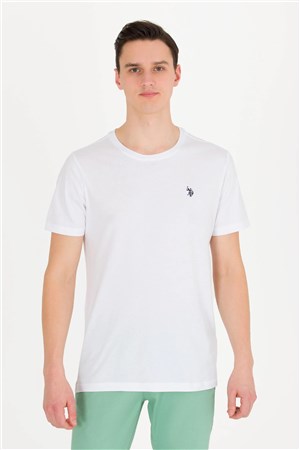 US Polo Assn Erkek T-Shirt G081SZ011-1571032 Beyaz
