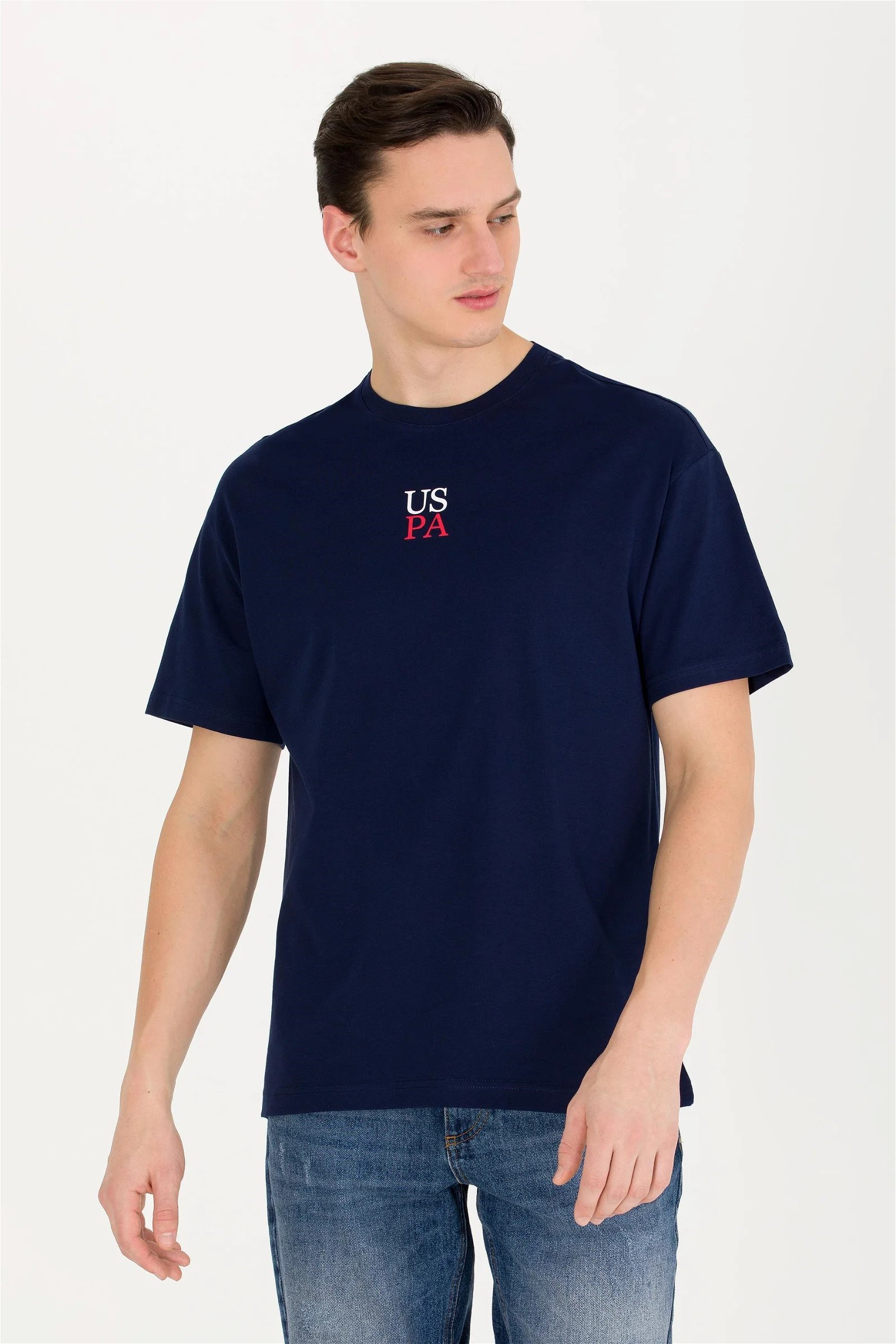 US Polo Assn Erkek T-Shirt G081SZ011-1618387 Lacivert
