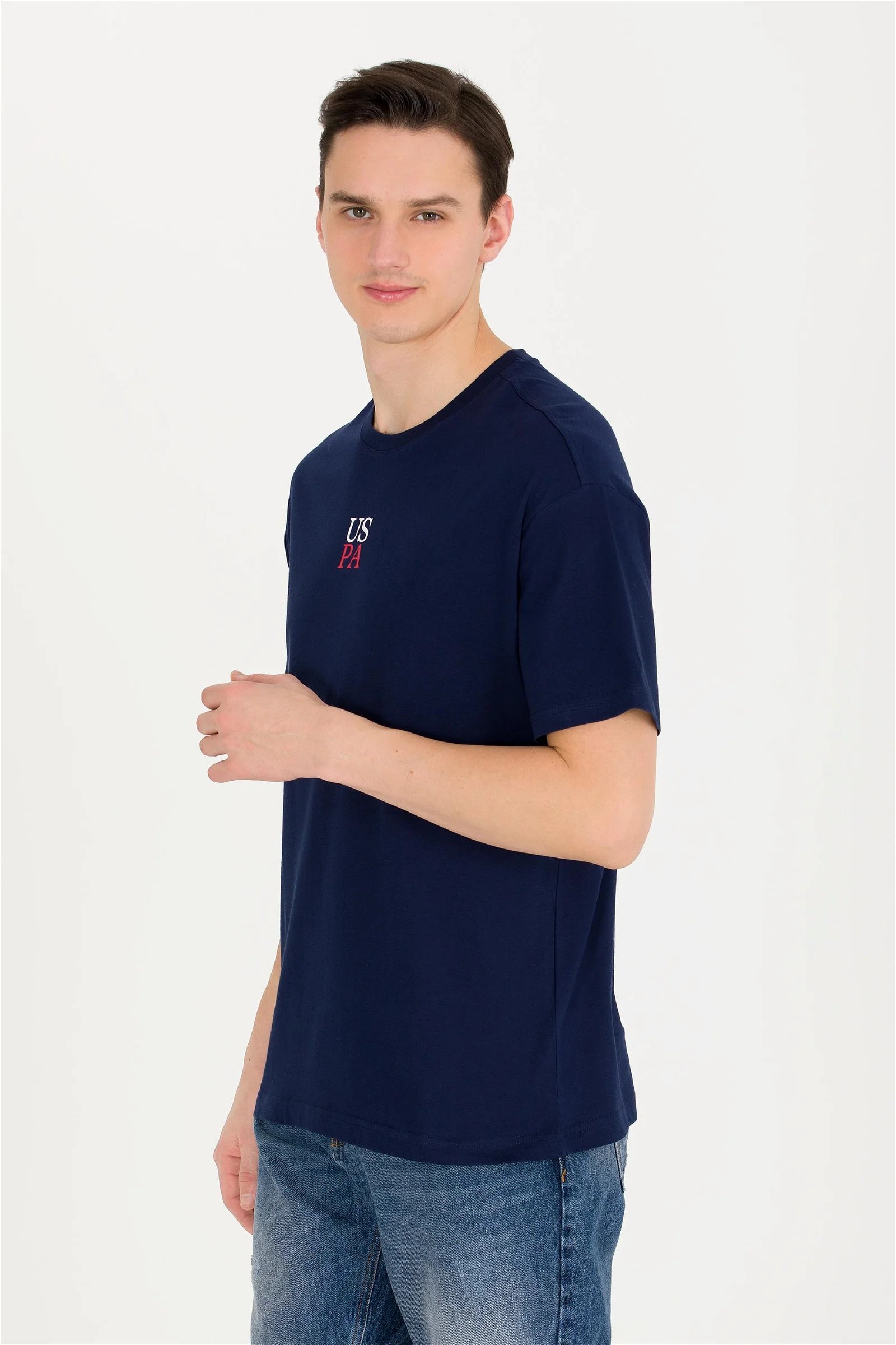 US Polo Assn Erkek T-Shirt G081SZ011-1618387 Lacivert