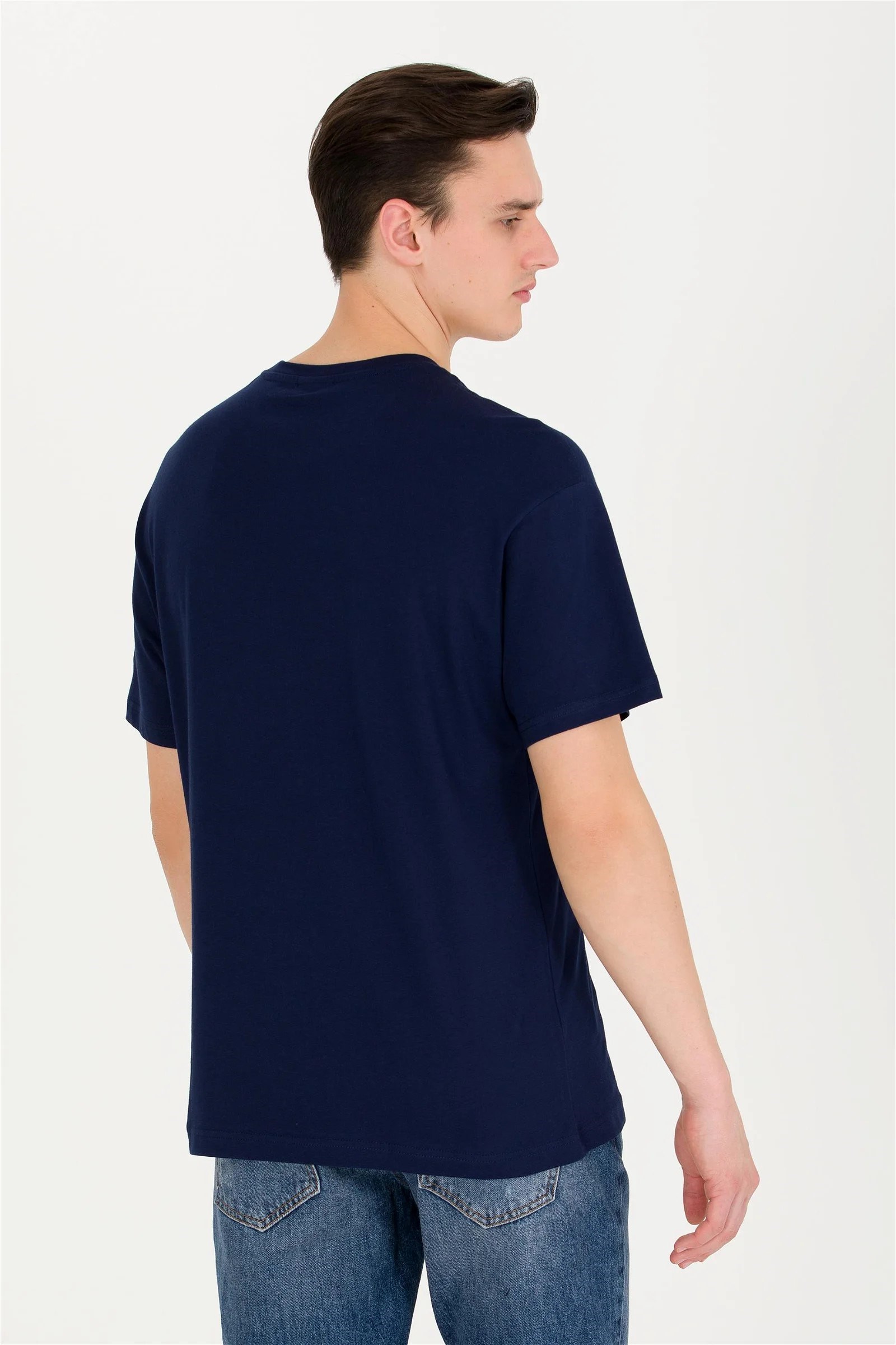 US Polo Assn Erkek T-Shirt G081SZ011-1618387 Lacivert