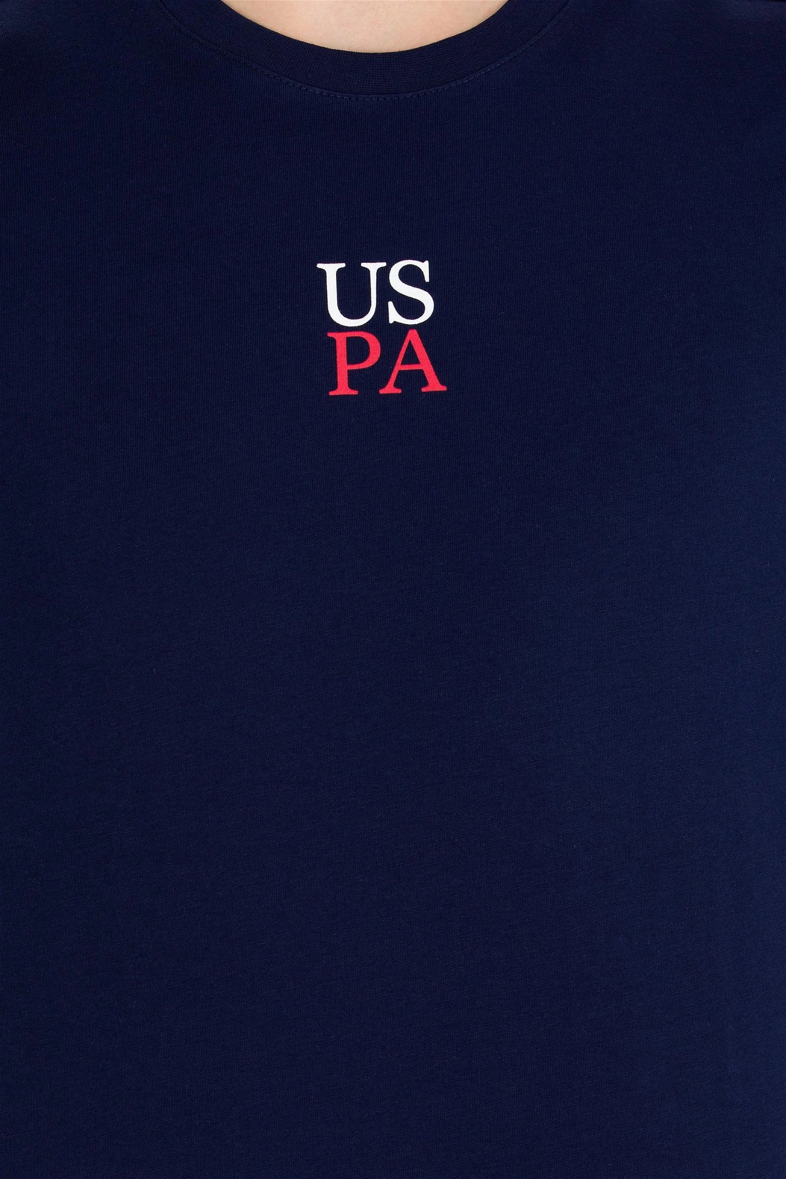 US Polo Assn Erkek T-Shirt G081SZ011-1618387 Lacivert