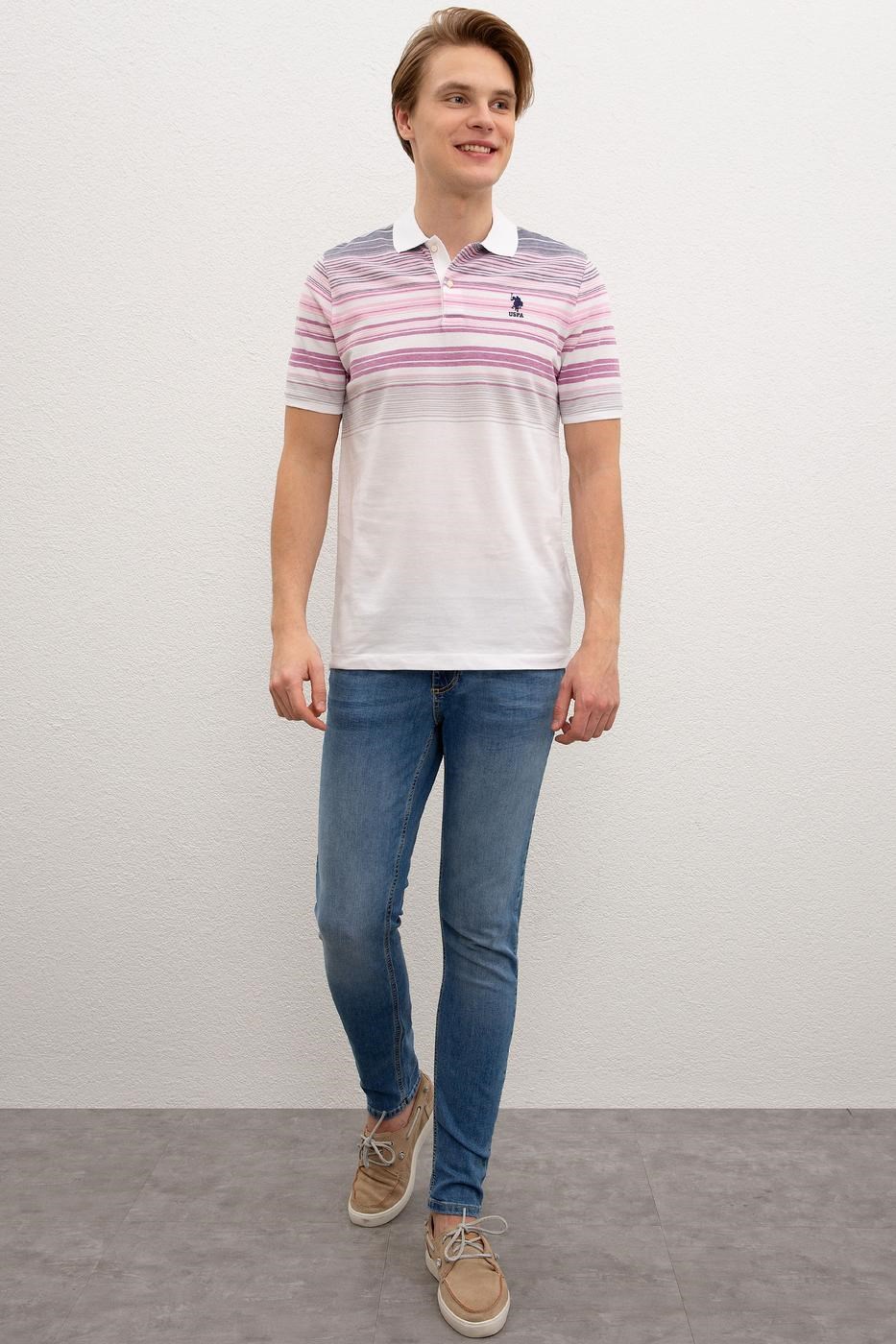 US Polo Assn Erkek T-Shirt G081SZ011-740956 Menekşe