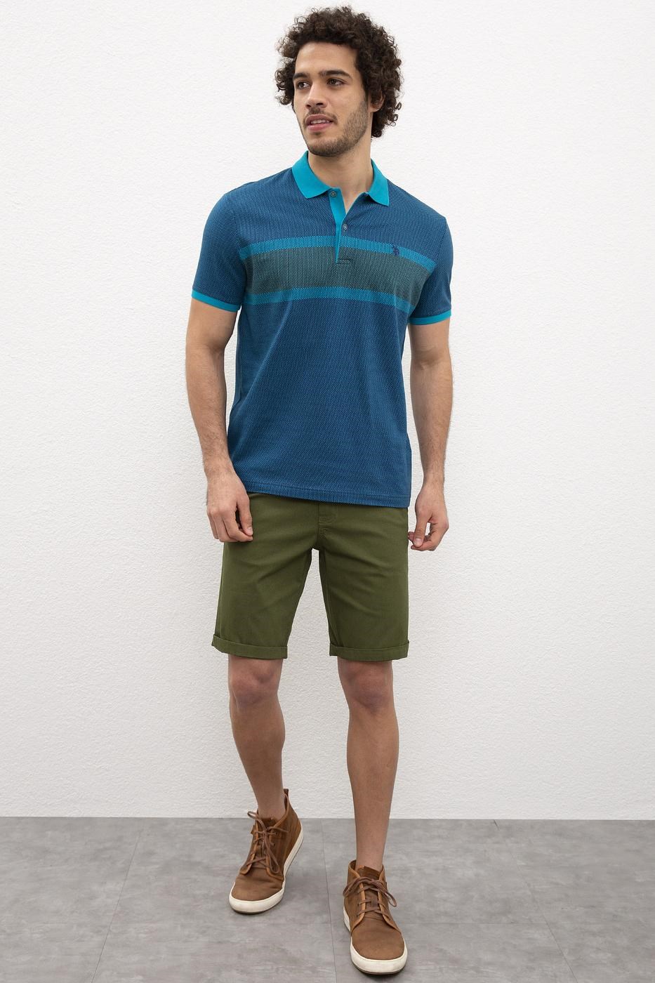 US Polo Assn Erkek T-Shirt G081SZ011-744224 Petrol