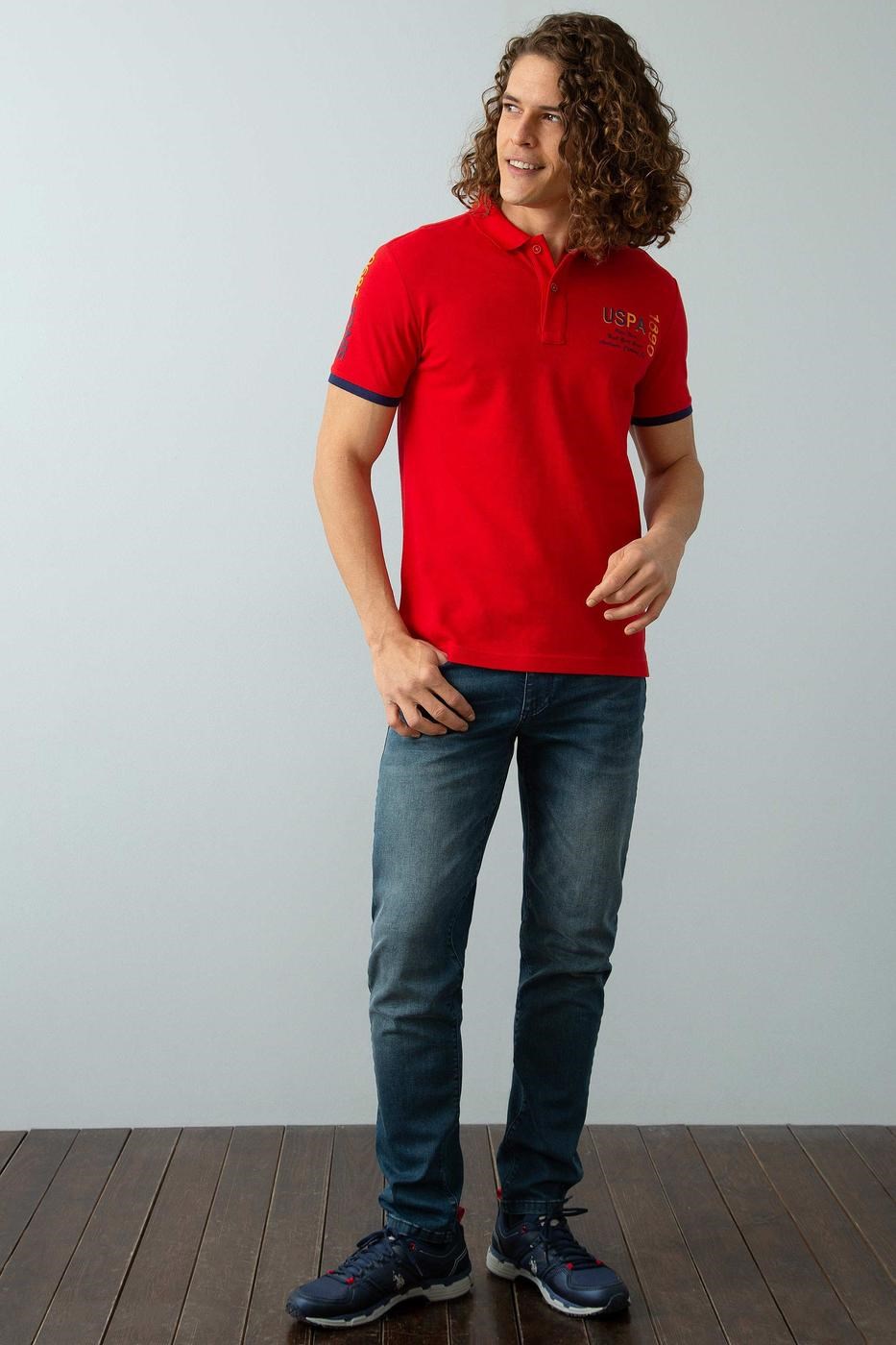 US Polo Assn Erkek T-Shirt G081SZ011-744998 Kırmızı