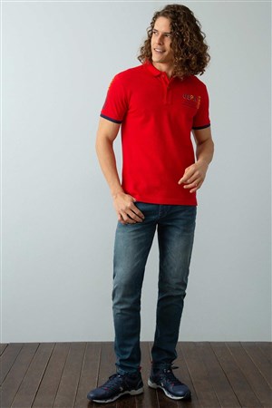 US Polo Assn Erkek T-Shirt G081SZ011-744998 Kırmızı