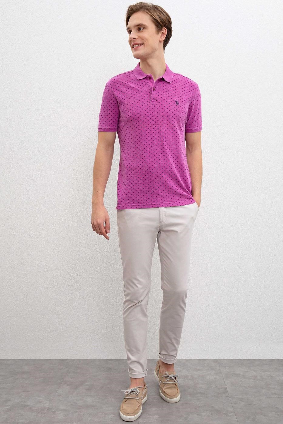 US Polo Assn Erkek T-Shirt G081SZ011-784536 Menekşe