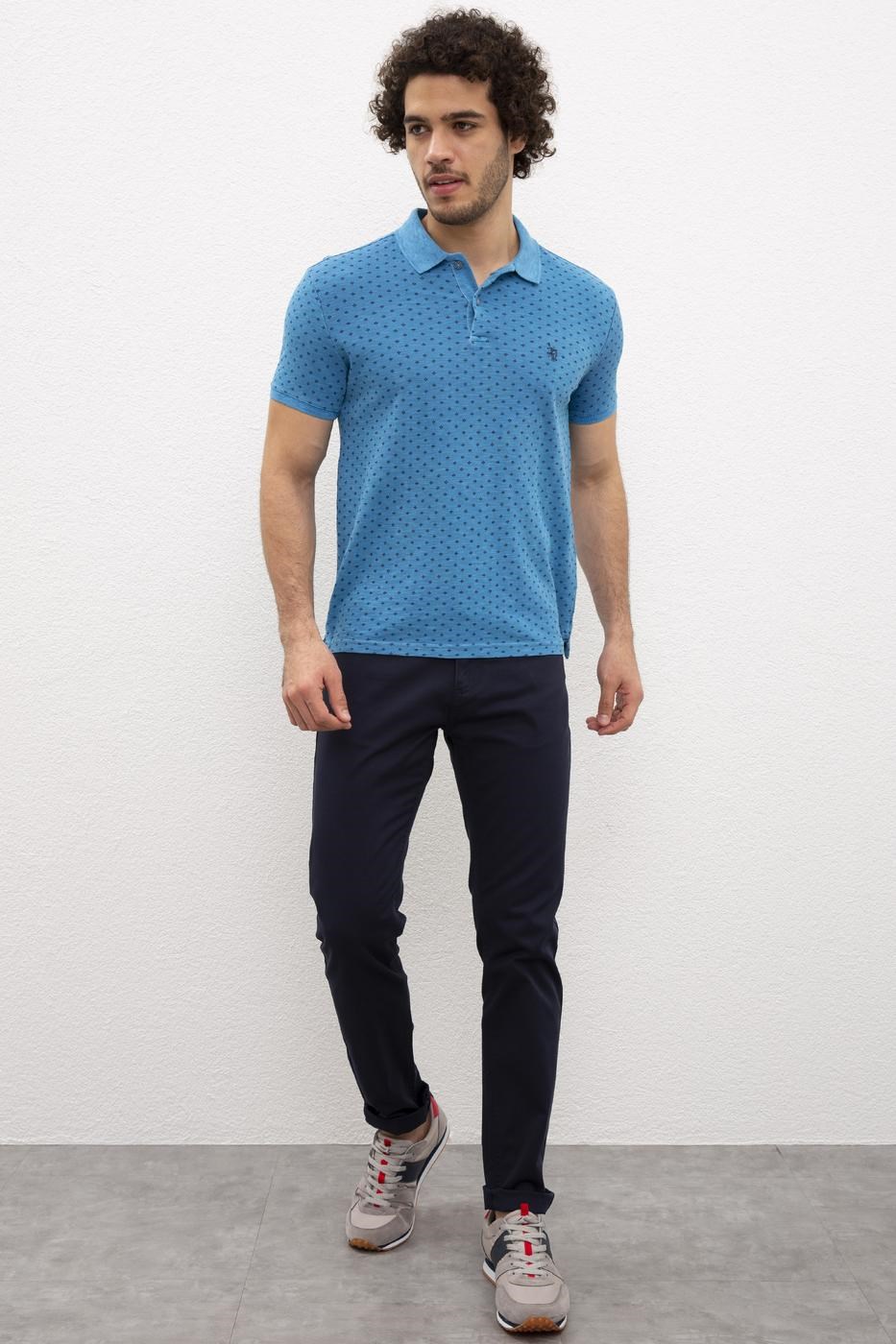 US Polo Assn Erkek T-Shirt G081SZ011-784536 Vr028İndigo