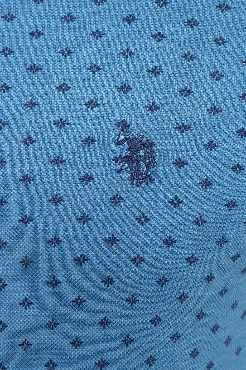 US Polo Assn Erkek T-Shirt G081SZ011-784536 Vr028İndigo