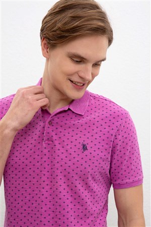 US Polo Assn Erkek T-Shirt G081SZ011-784536 Menekşe