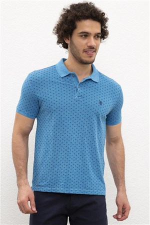 US Polo Assn Erkek T-Shirt G081SZ011-784536 Vr028İndigo