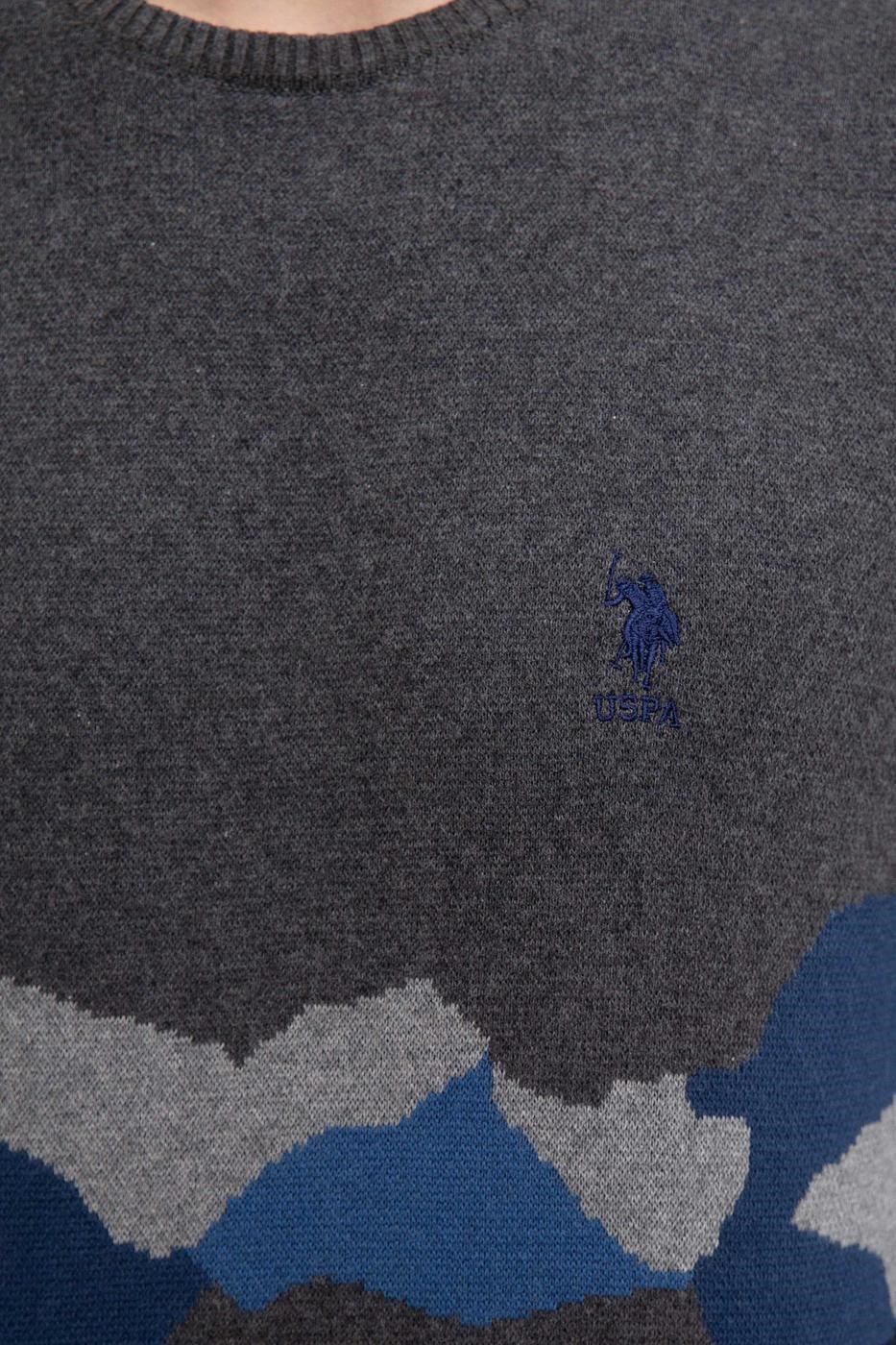 US Polo Assn Erkek Kazak G081SZ0TK-842411 Antrasit Melanj