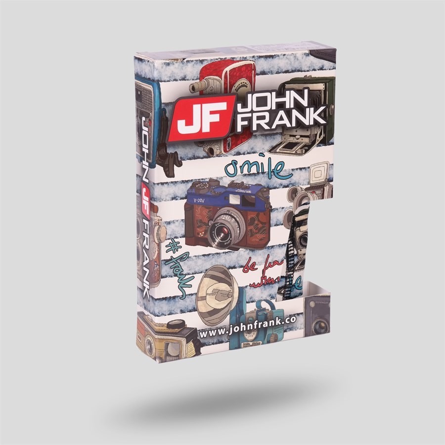 John Frank Erkek Boxer JFB119-CAMERA Beyaz-Mavi