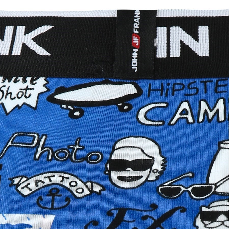 John Frank Erkek Boxer JFBD216-HIPSTER Multıcolor