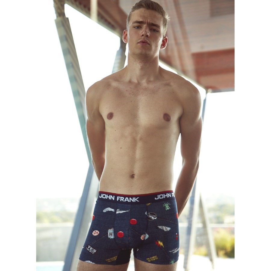 John Frank Erkek Boxer JFBD225-RIPPED Multıcolor