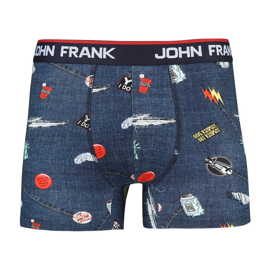 John Frank Erkek Boxer JFBD225-RIPPED Multıcolor