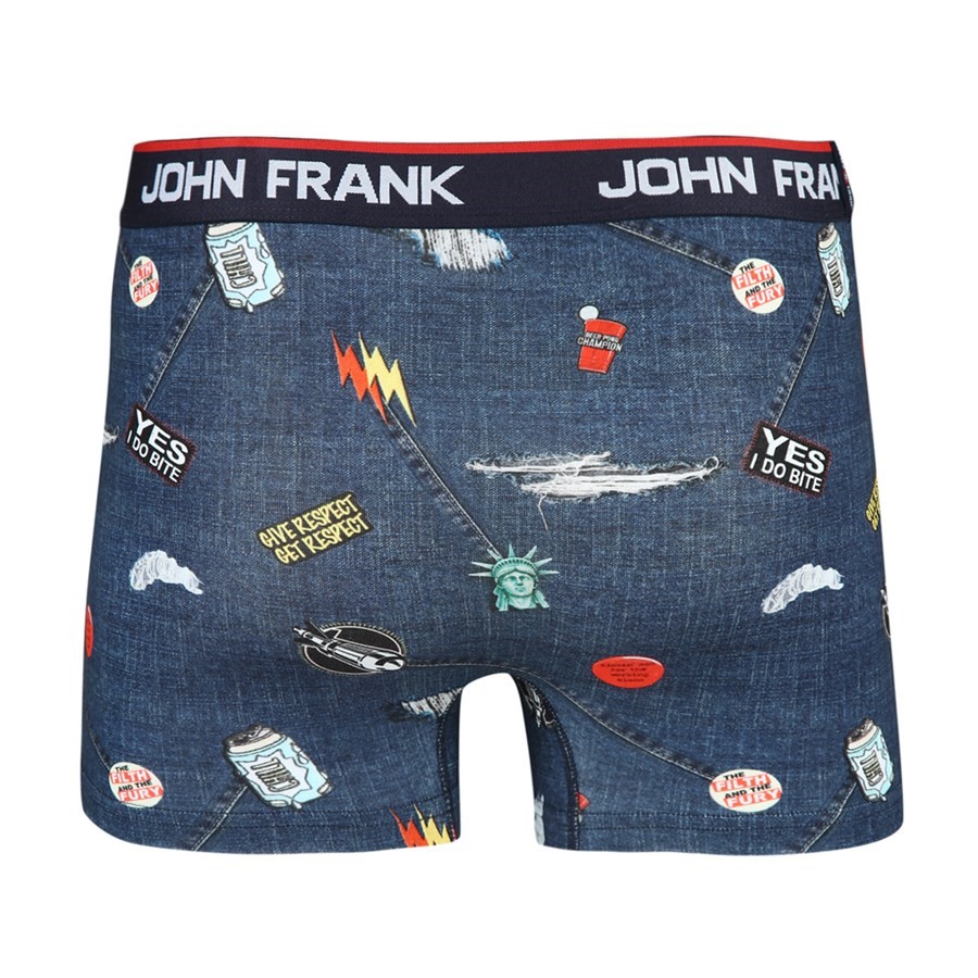 John Frank Erkek Boxer JFBD225-RIPPED Multıcolor