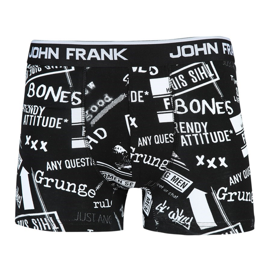 John Frank Erkek Boxer JFBMC128-GRUNGE Siyah