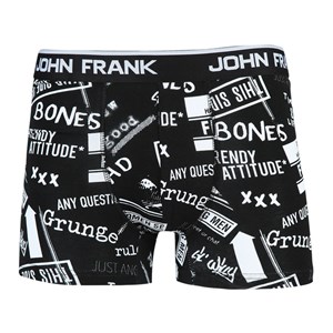 John Frank Erkek Boxer JFBMC128-GRUNGE Siyah