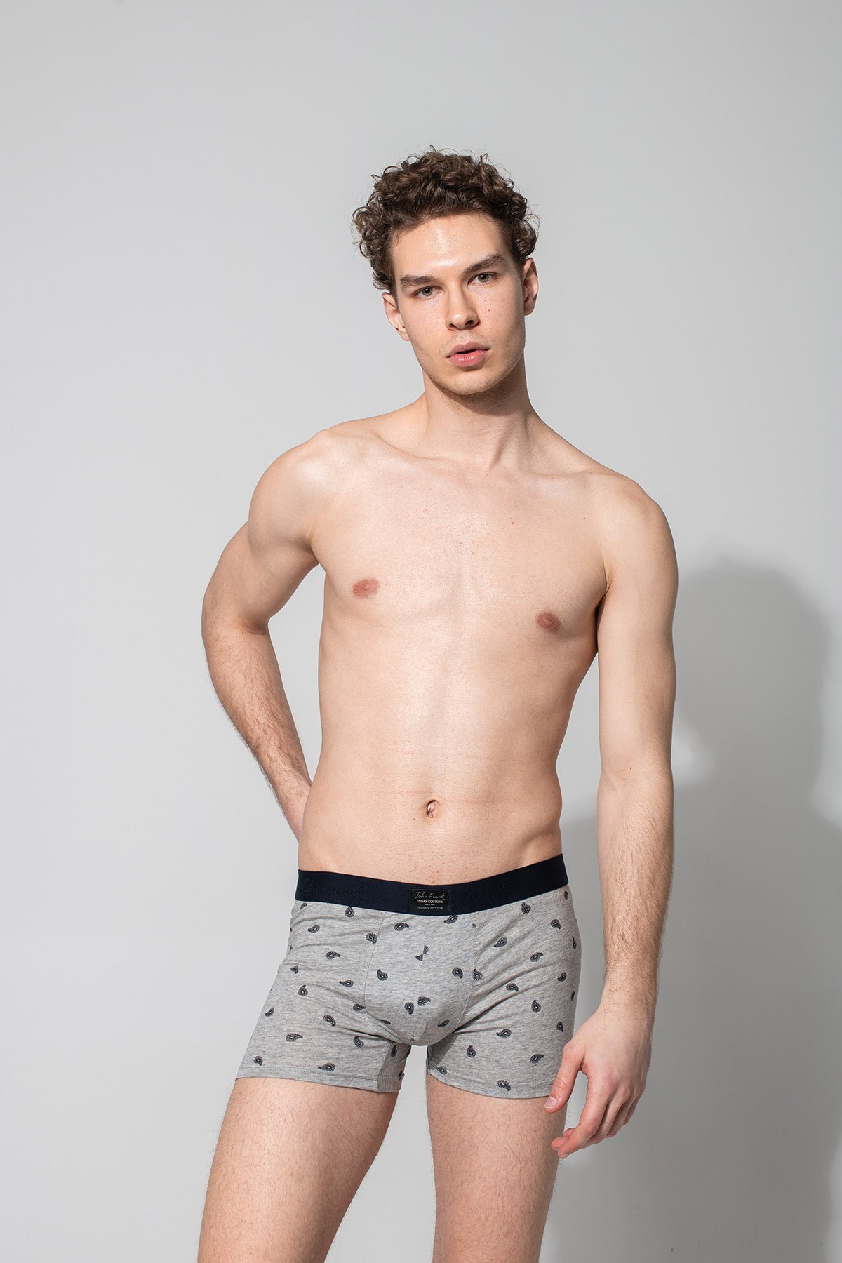 John Frank Erkek Boxer JFBUC111 Gri