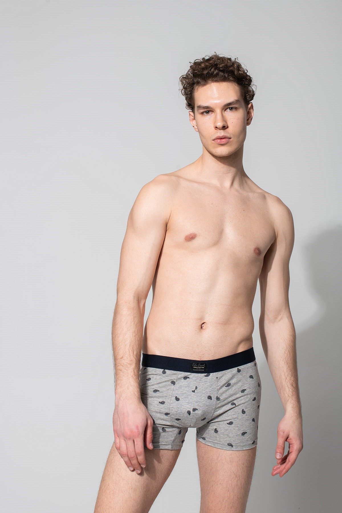 John Frank Erkek Boxer JFBUC111 Gri