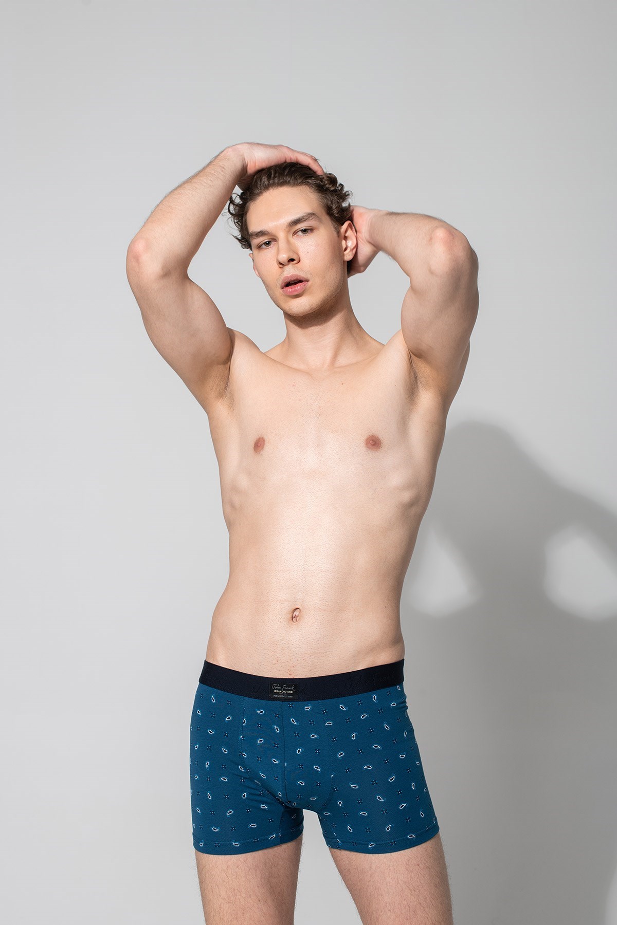 John Frank Erkek Boxer JFBUC137-SMART Mavi