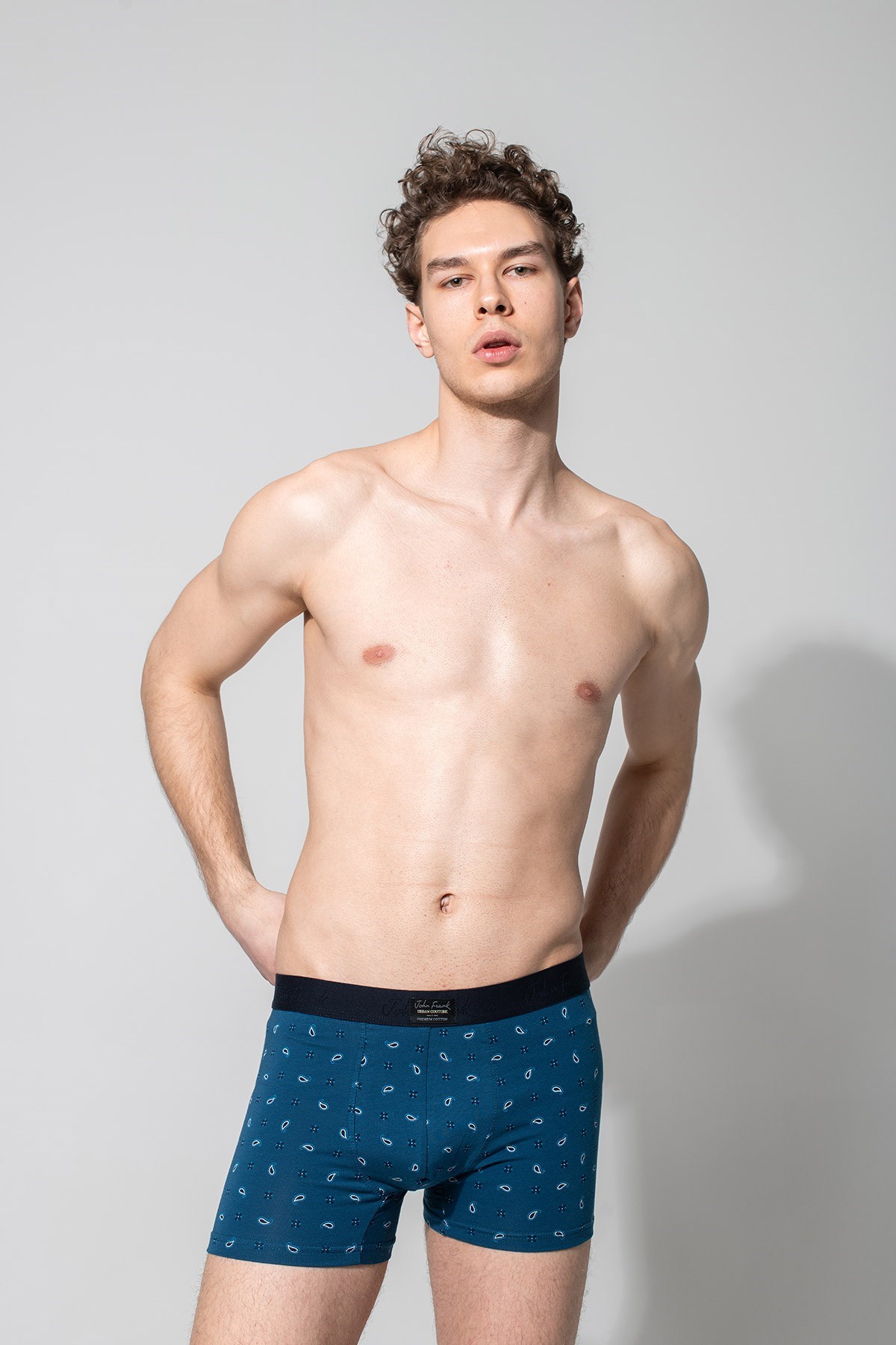 John Frank Erkek Boxer JFBUC137-SMART Mavi
