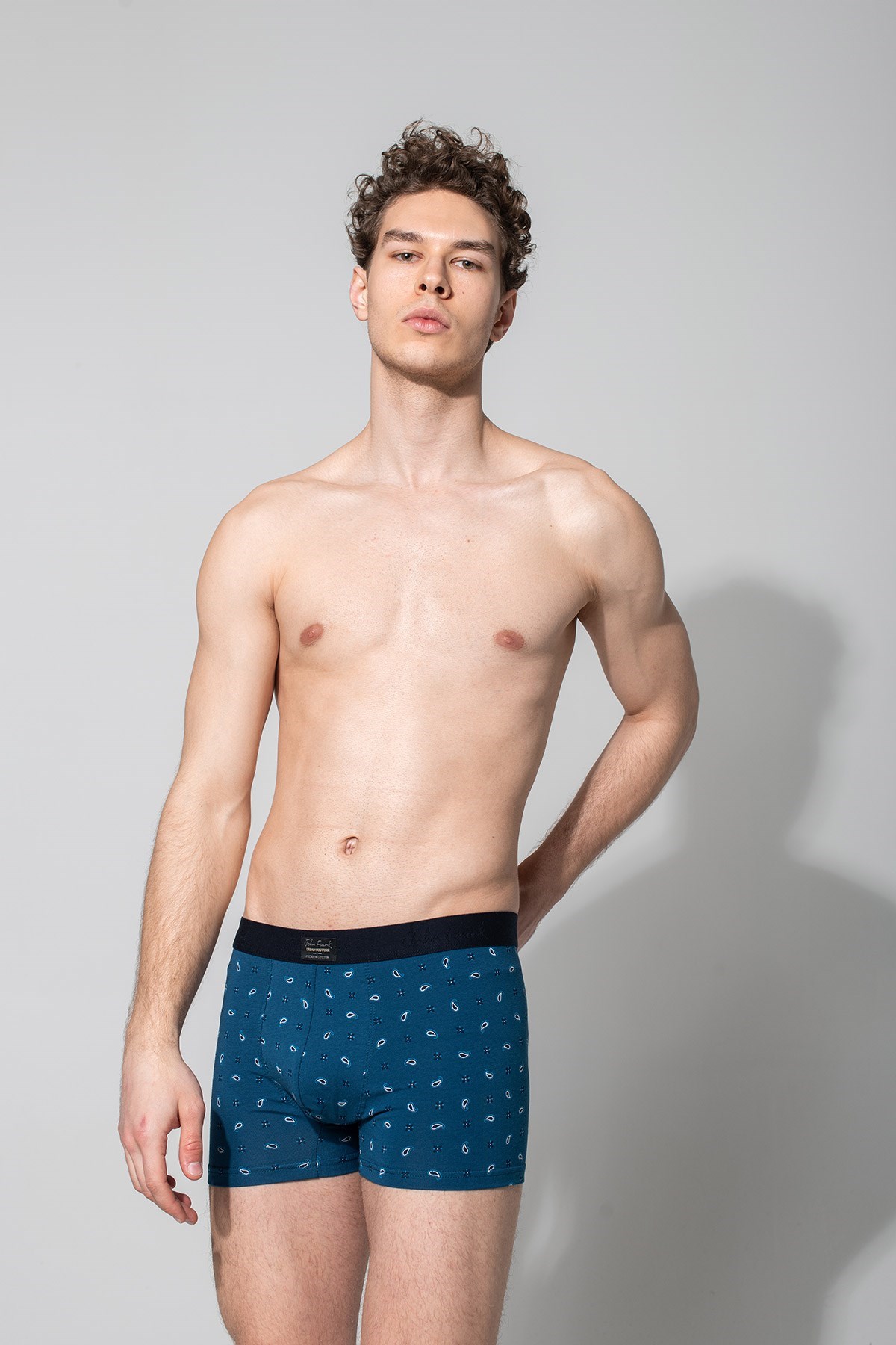 John Frank Erkek Boxer JFBUC137-SMART Mavi