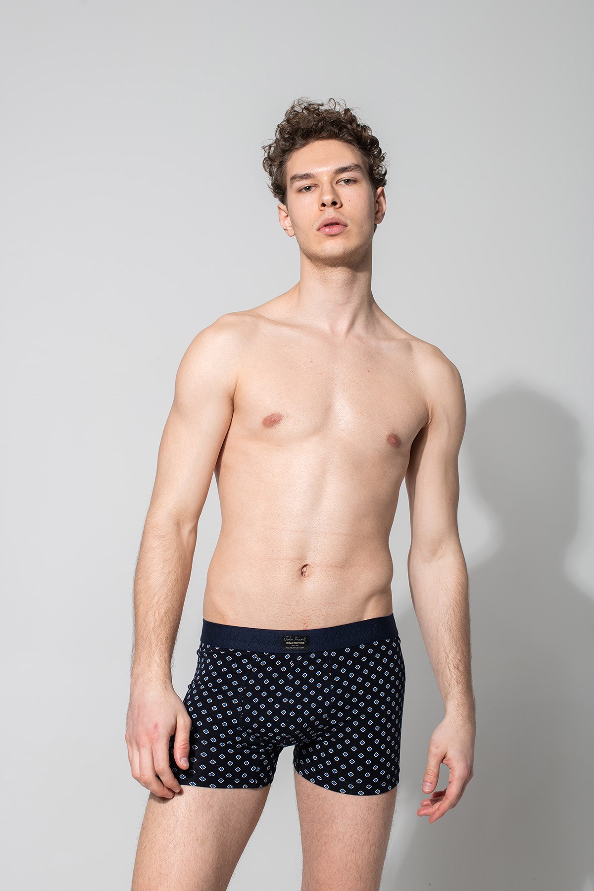 John Frank Erkek Boxer JFBUC141-DIAMOND Lacivert