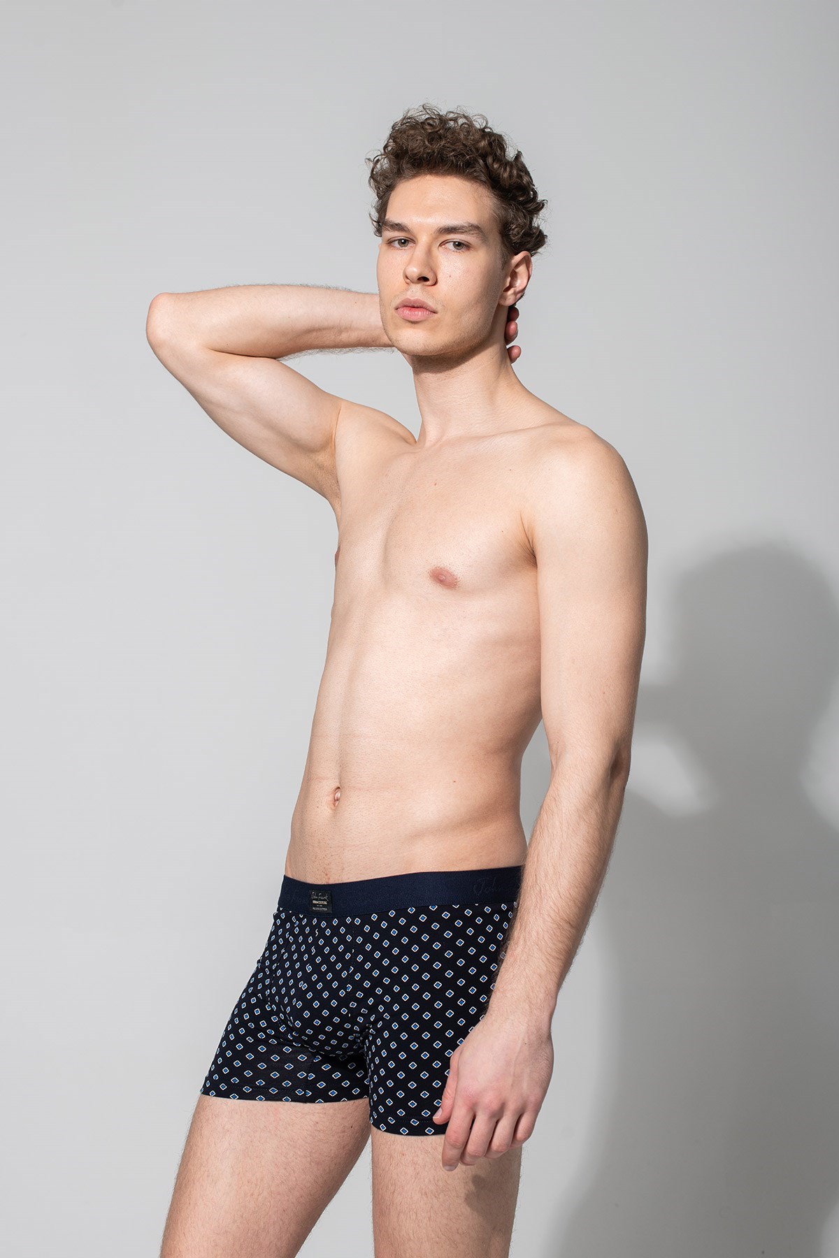 John Frank Erkek Boxer JFBUC141-DIAMOND Lacivert