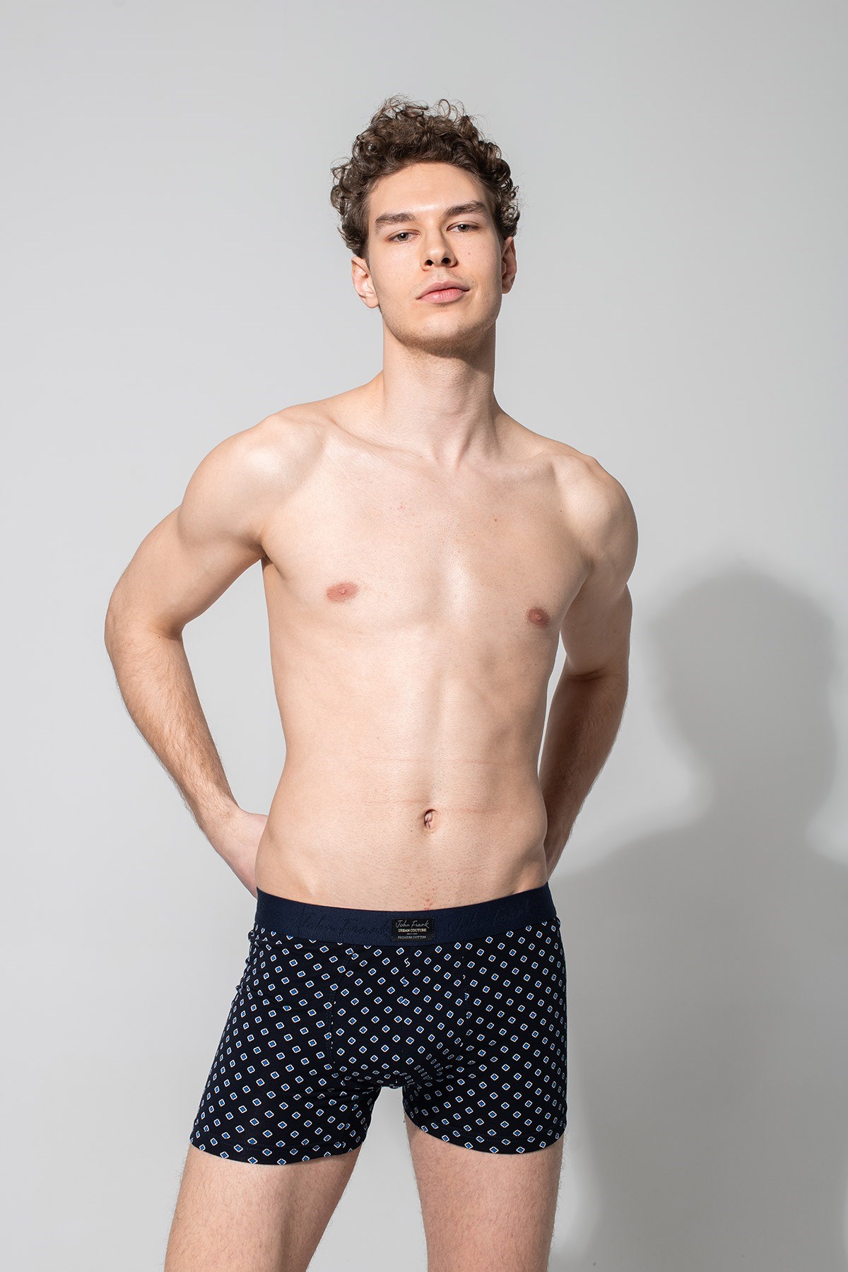John Frank Erkek Boxer JFBUC141-DIAMOND Lacivert
