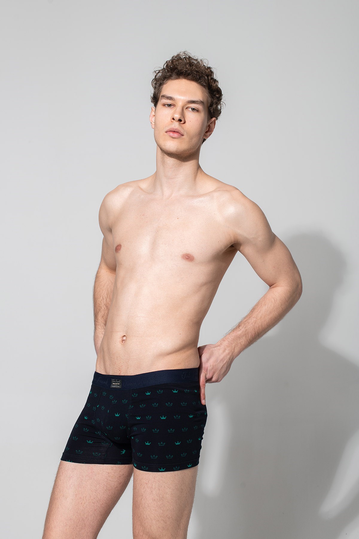 John Frank Erkek Boxer JFBUC144-CROWN Lacivert