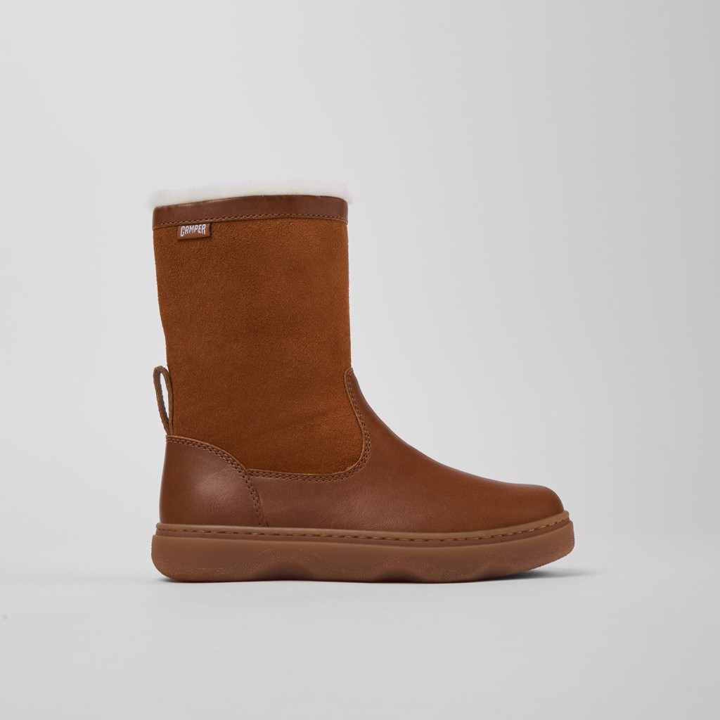 Camper Unisex Çocuk Bot K900332-003 Kahverengi