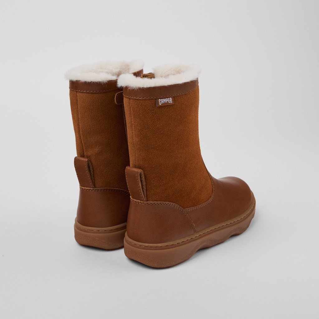 Camper Unisex Çocuk Bot K900332-003 Kahverengi