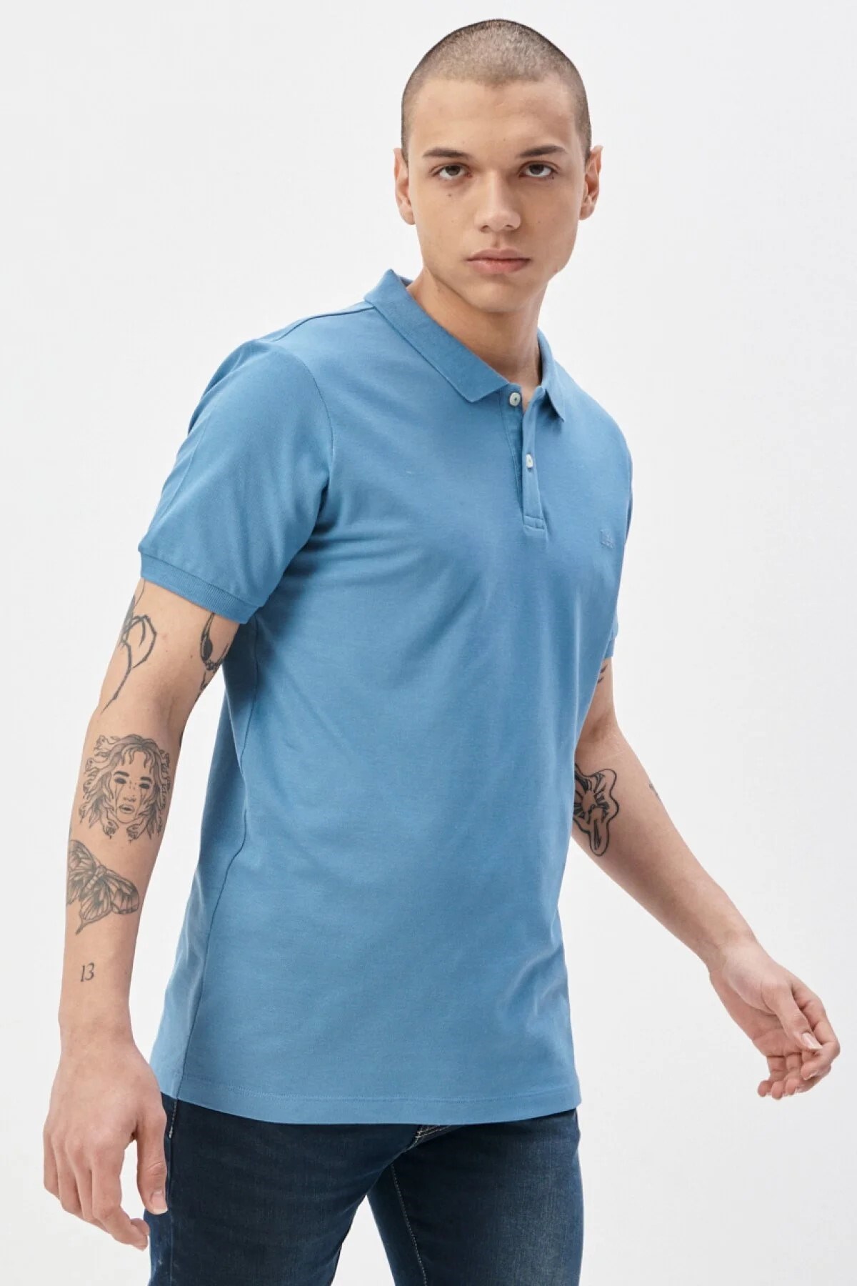 Lee Erkek T-Shirt L211810404 Light Blue