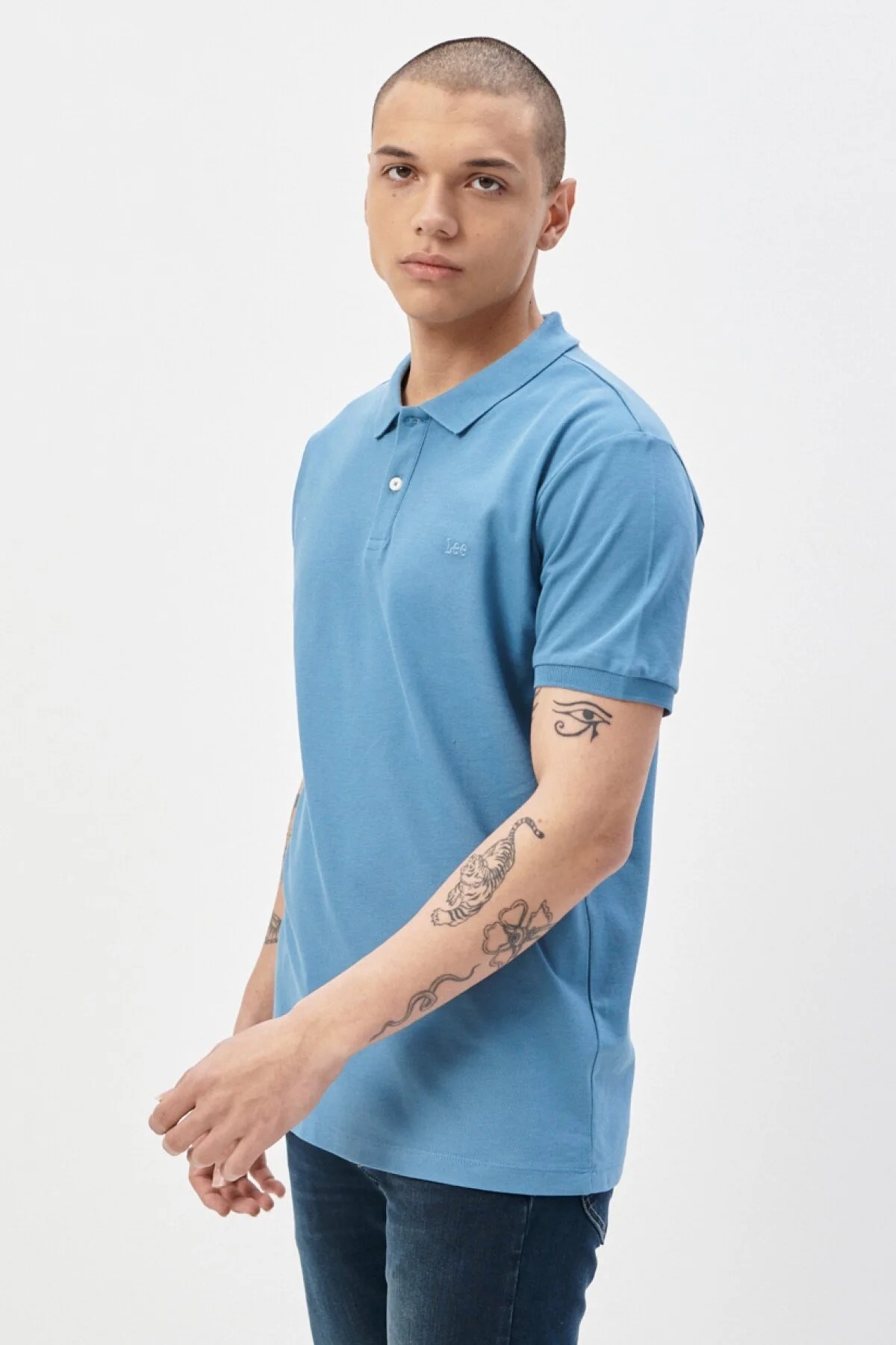 Lee Erkek T-Shirt L211810404 Light Blue