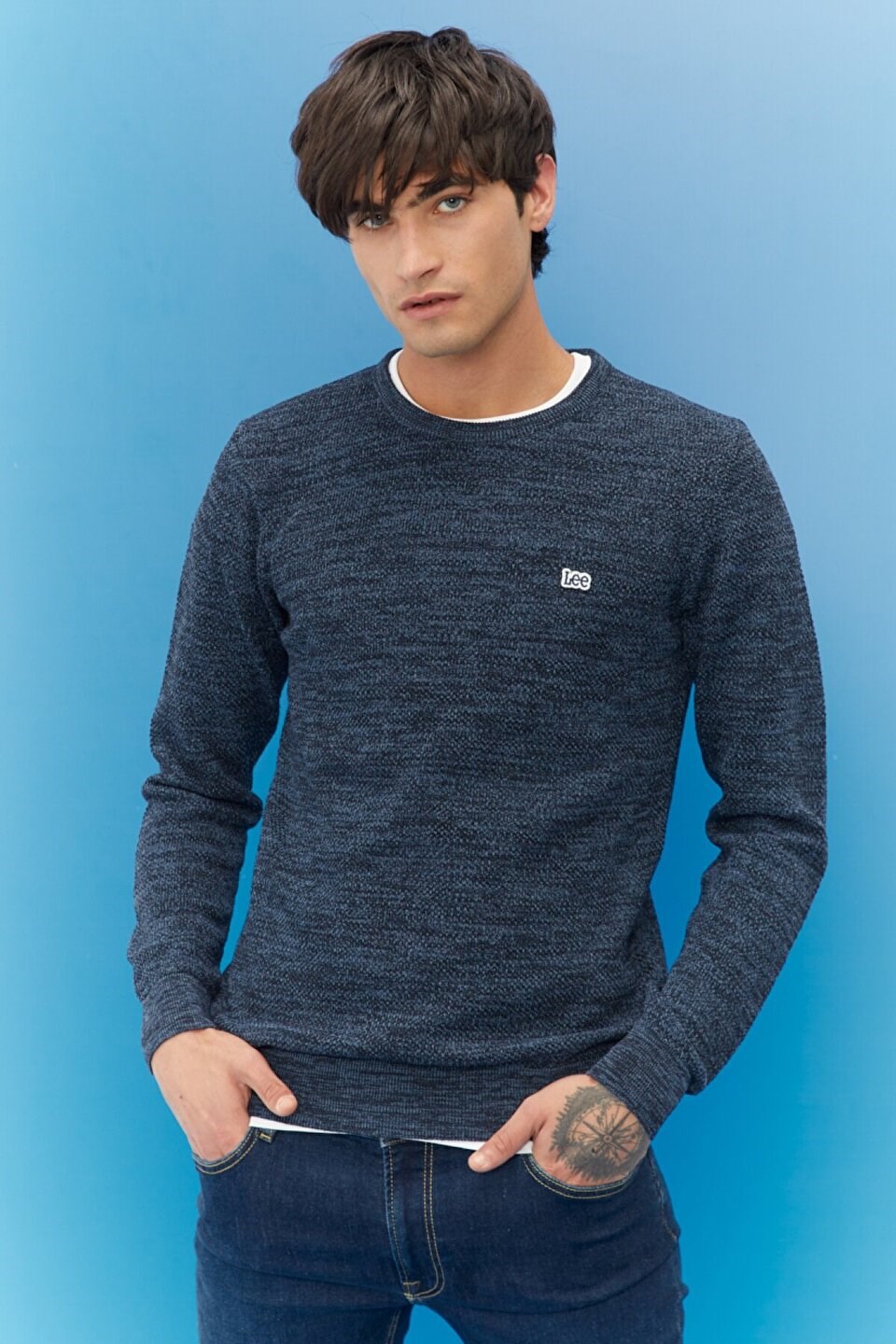 Lee Erkek Triko L212149 Blue