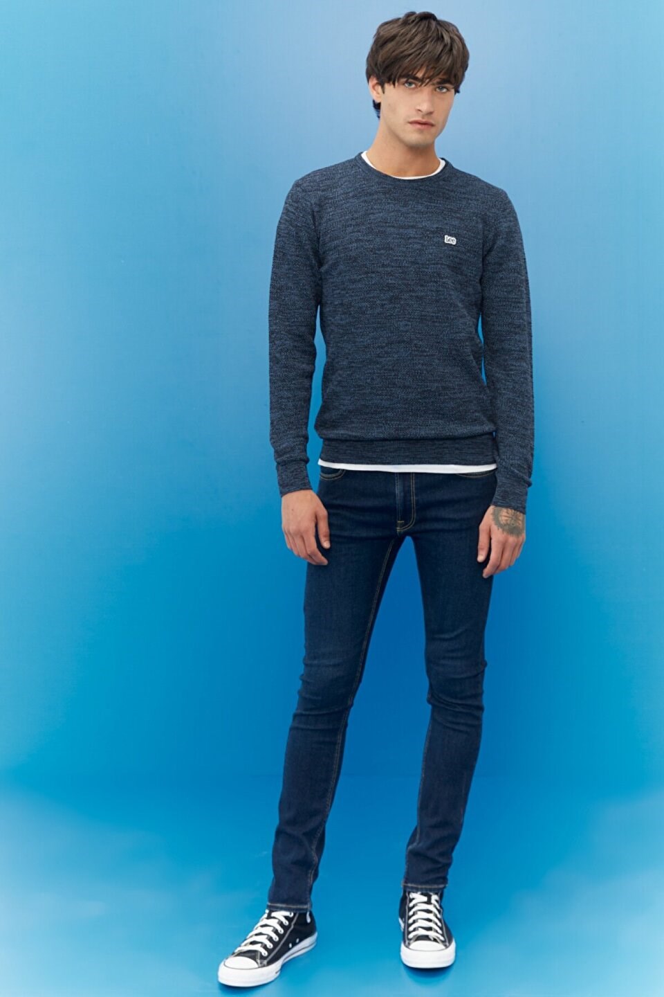 Lee Erkek Triko L212149 Blue