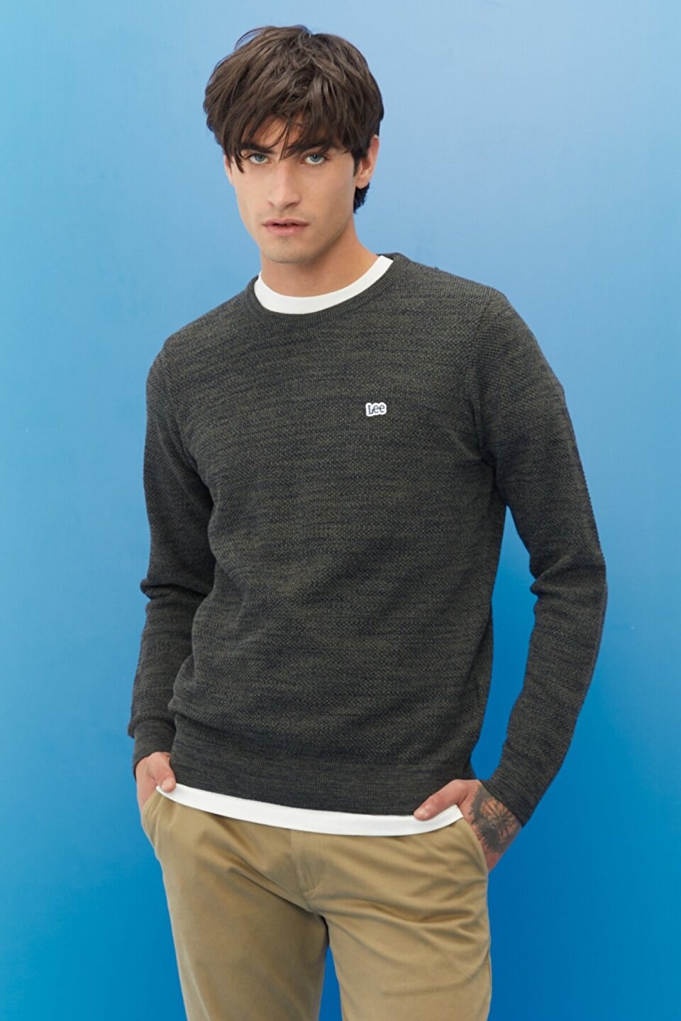 Lee Erkek Triko L212149 Khaki