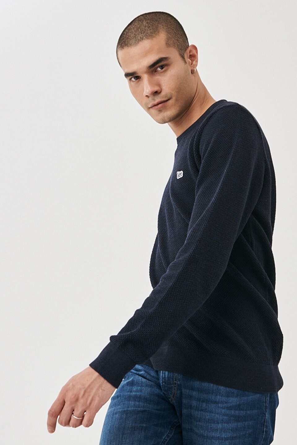 Lee Erkek Triko L212149 Navy
