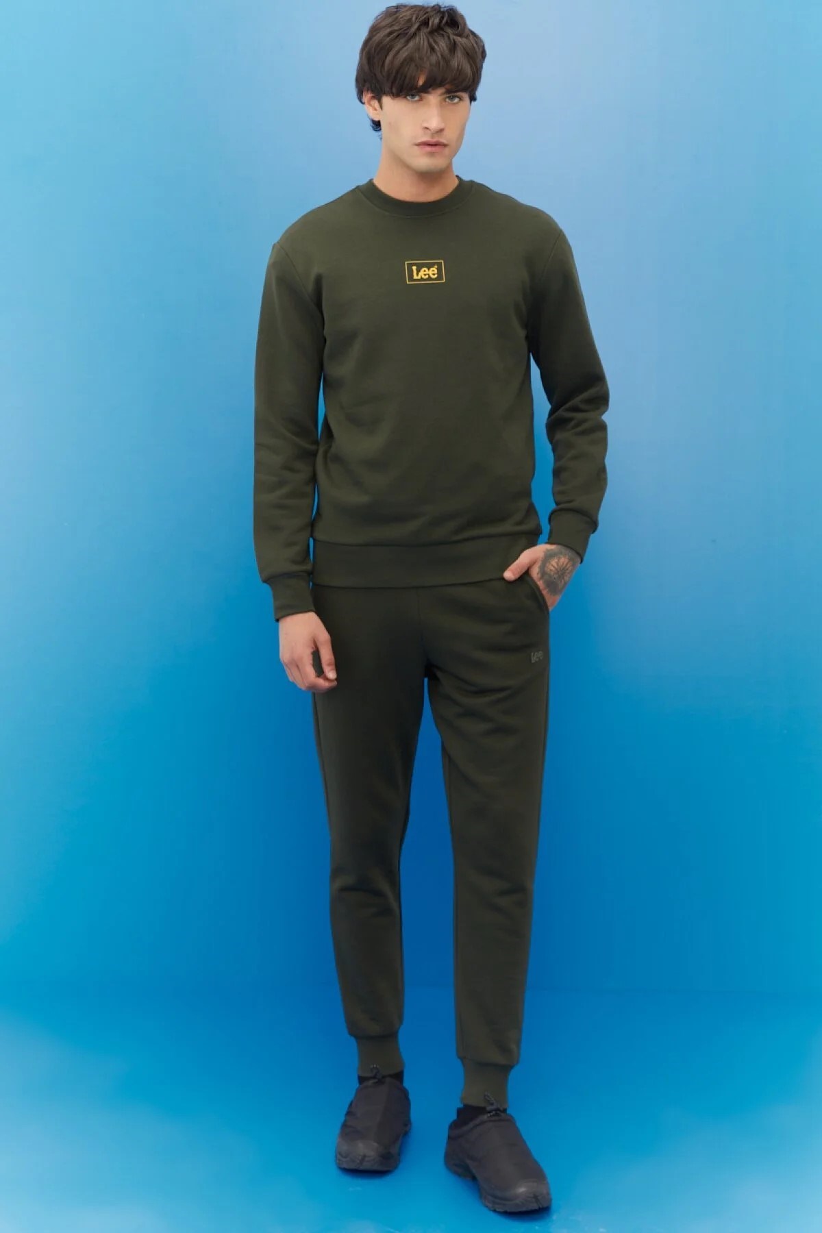 Lee Erkek S-Shirt L212299801 Khaki