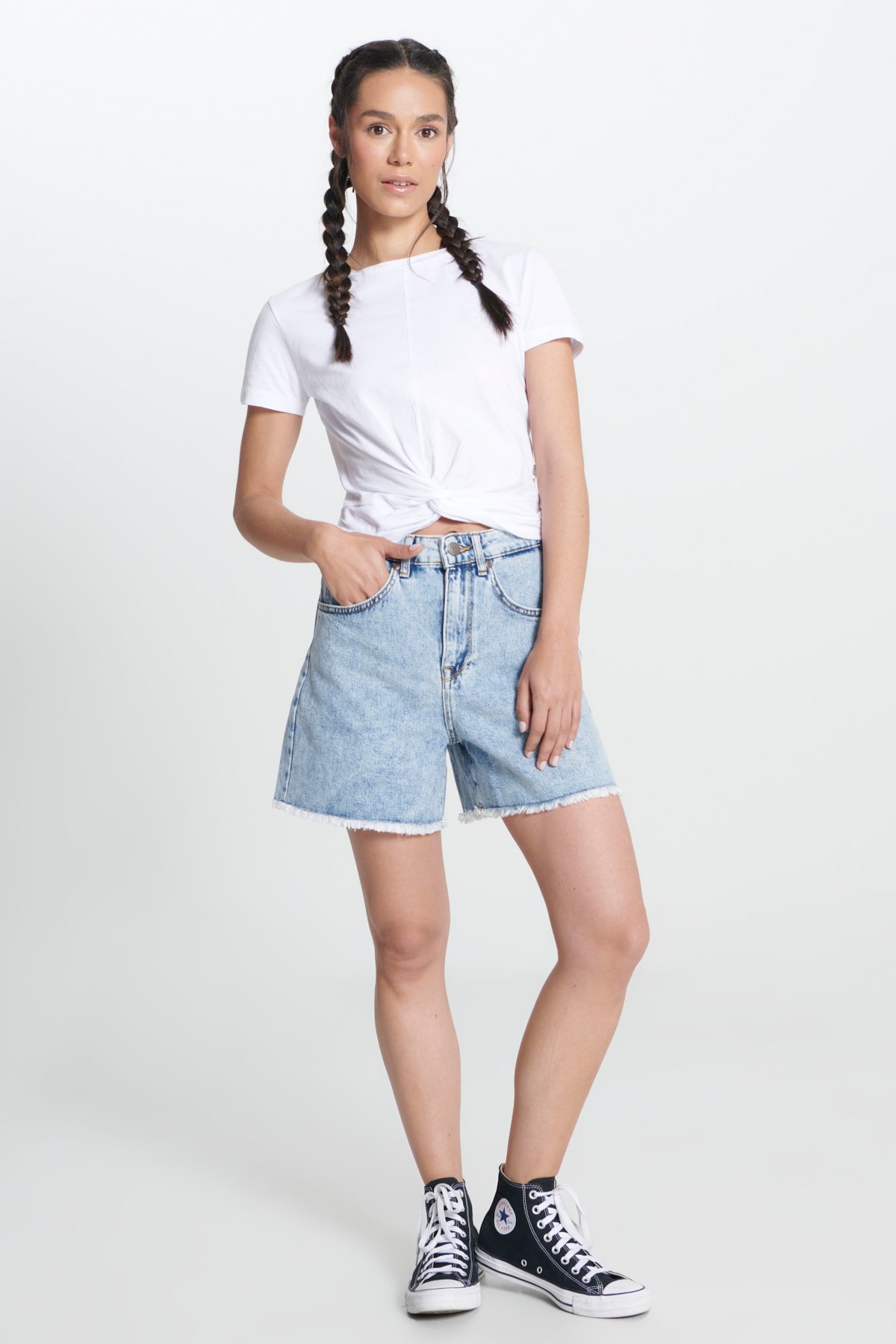 Lee Kadın Şort L231101404 Light Blue