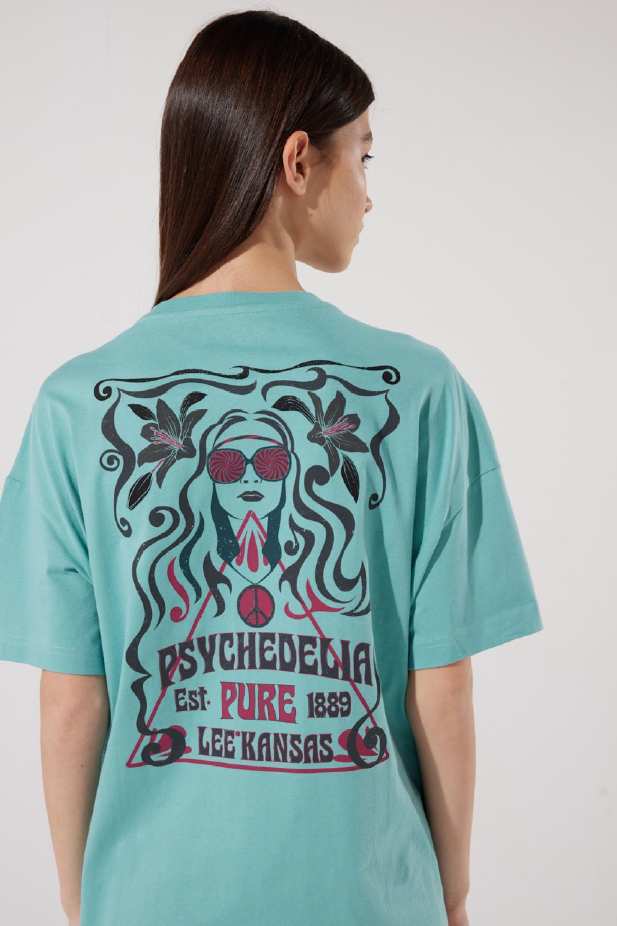 Lee Kadın T-Shirt L23126641 Dusty Jade