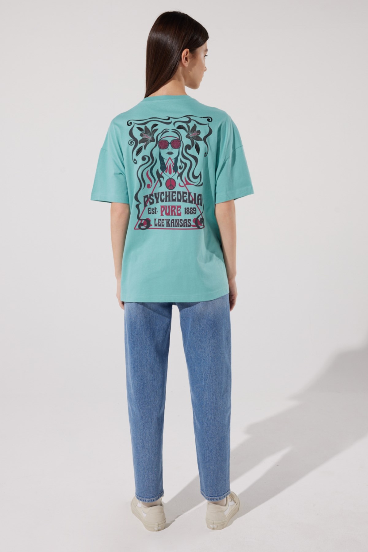 Lee Kadın T-Shirt L23126641 Dusty Jade