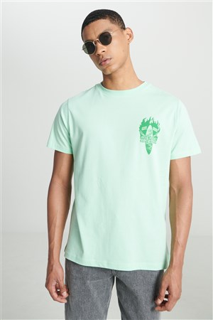 Lee Erkek T-Shirt L231288299 Light Green