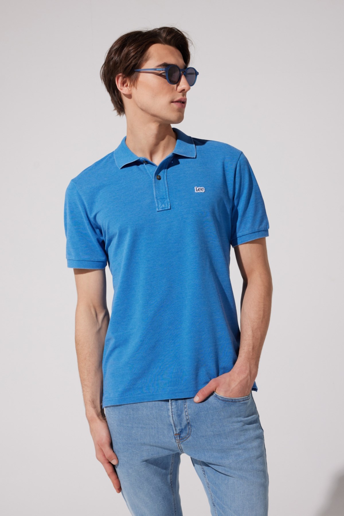 Lee Erkek T-Shirt L231369400 Blue
