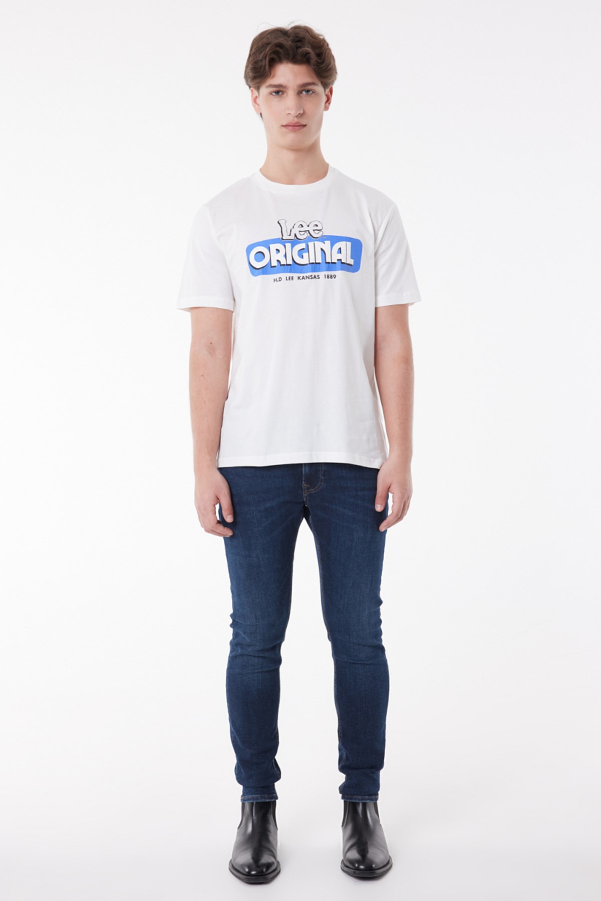 Lee Erkek T-Shirt L231734102 Off White