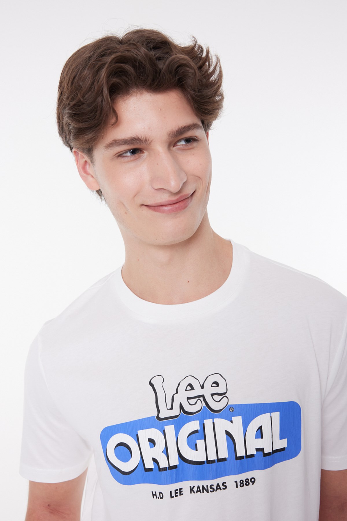 Lee Erkek T-Shirt L231734102 Off White