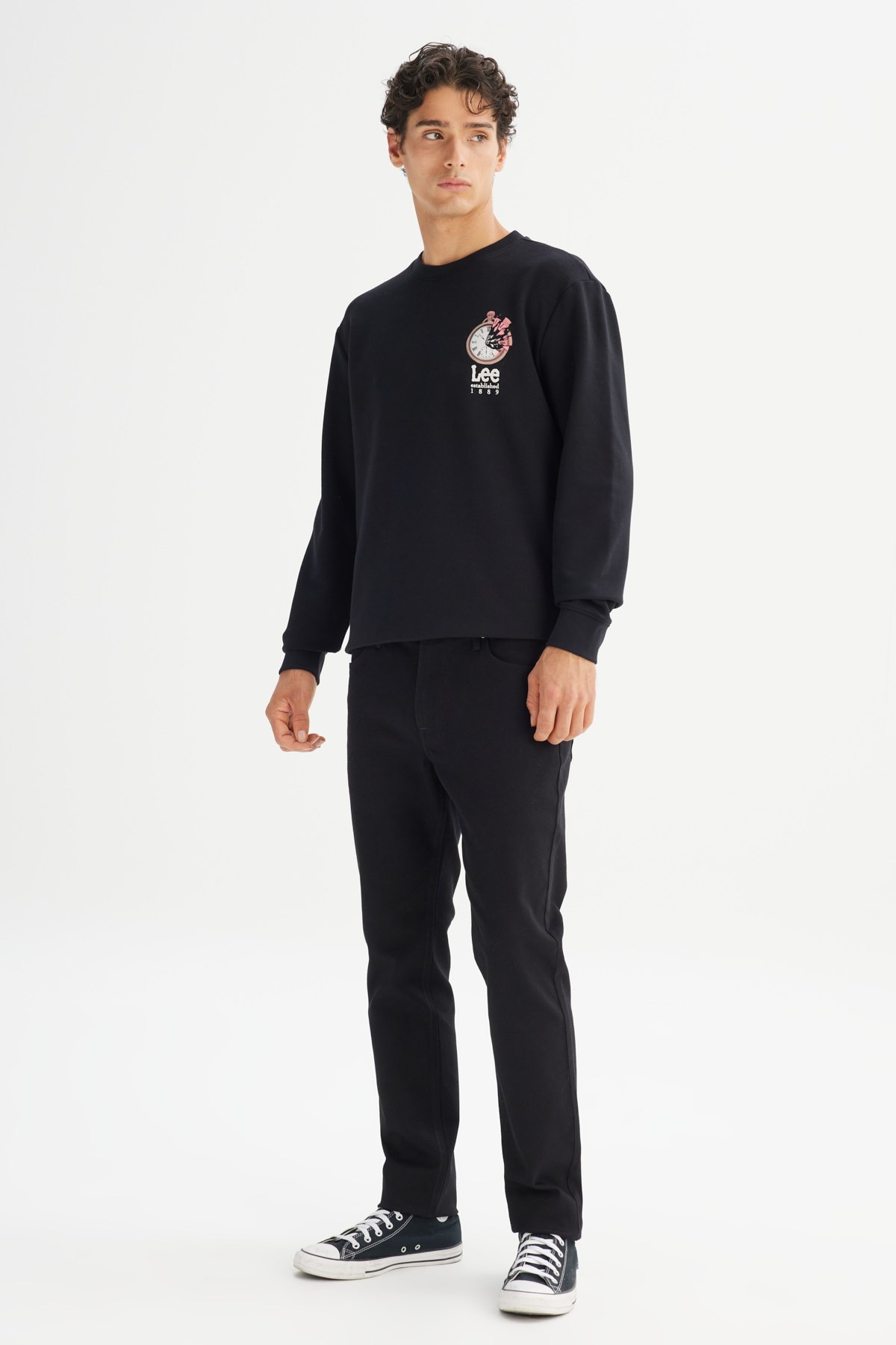 Lee Erkek S-Shirt L2520363001 Black