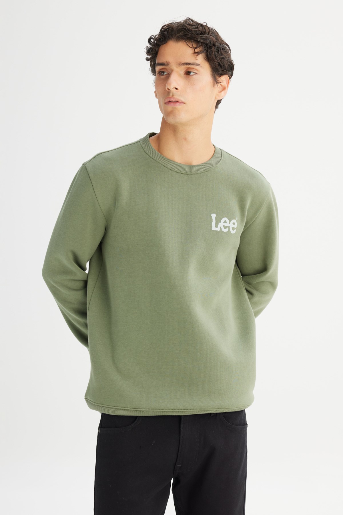 Lee Erkek S-Shirt L2520365904 Olivestone