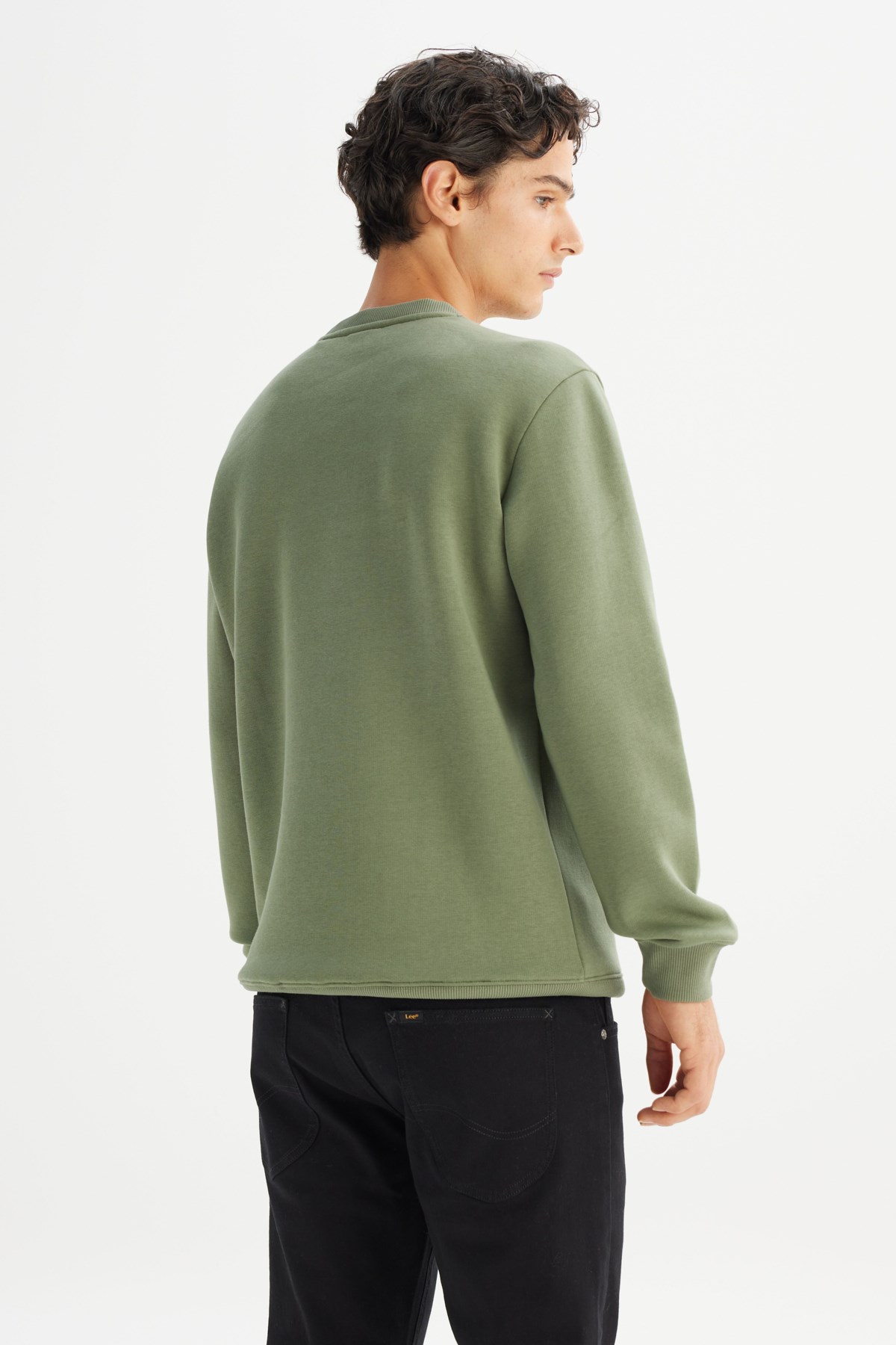 Lee Erkek S-Shirt L2520365904 Olivestone